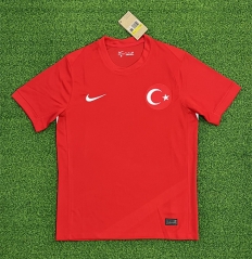 (S-4XL) 2024-2025 Turkey Home Red Thailand Soccer Jersey AAA-403