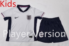 Player Version 2024-2025 England Home White Kids/Youth Soccer Uniform-9926