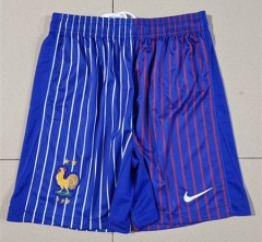2024-2025 France Away Blue Thailand Soccer Shorts