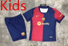 2024-2025 Barcelona Home Red&Blue Kid/Youth Soccer Uniform-0499