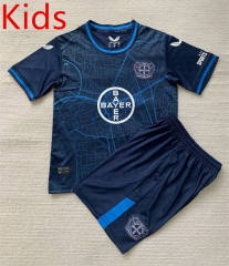 2024-2025 Special Version Bayer 04 Leverkusen Royal Blue Kid/Youth Soccer Uniform-AY
