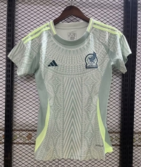 2024-2025 Mexico Away Gray&Green Women Thailand Soccer Jersey AAA-1876