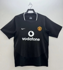 Retro Version 03-04 Manchester United Away Black Thailand Soccer Jersey AAA-811