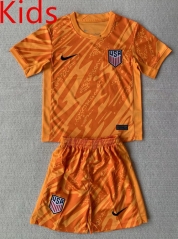 2024-2025 USA Goalkeeper Orange Kids/Youth Soccer Unifrom-AY