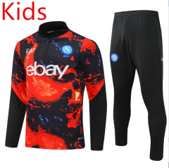 2024-2025 Napoli Red&Black Kids/Youth Soccer Tracksuit-GDP