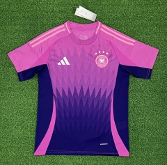(S-4XL) 2024-2025 Germany Away Pink&Purple Thailand Soccer Jersey AAA-403