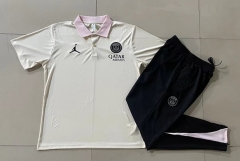 2024-2025 Jordan PSG Beige Thailand Polo Uniform-815