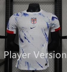 Player Version 2024-2025 Norway Away White Thailand Soccer Jersey AAA-888