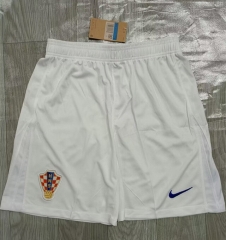 2024-2025 Croatia Home White Thailand Soccer Shorts