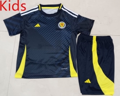 2024-2025 Scotland Home Royal Blue Kids/Youth Soccer Uniform-507