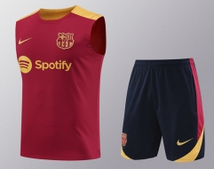 2024-2025 Barcelona Red Thailand Soccer Vest Uniform-418