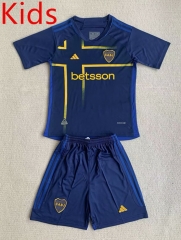 2024-2025 Boca Juniors 3rd Blue Kids/Youth Soccer Uniform-AY