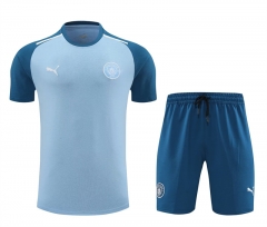 2024-2025 Manchester City Light Blue Thailand Soccer Uniform-7411