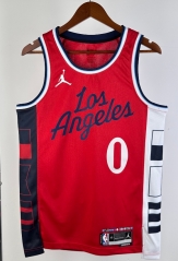 2025 Jordan Limited Version Los Angeles Clippers Red #0 NBA Jersey-311