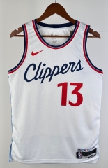 2025 Los Angeles Clippers Home White #13 NBA Jersey-311