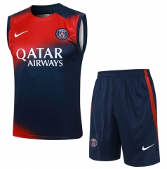 2023-2024 Paris SG Red Thailand Soccer Vest Tracksuit Uniform -815