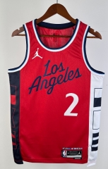 2025 Jordan Limited Version Los Angeles Clippers Red #2 NBA Jersey-311