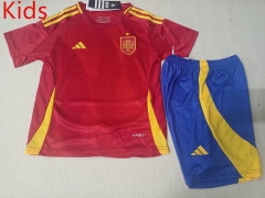 2024-2025 Spain Home Red Kids/Youth Soccer Uniform-507