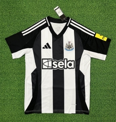 (S-5XL) 2024-2025 Newcastle United Home Black&White Thailand Soccer Jersey AAA-403