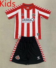 2024-2025 Sunderland AFC Home Red&White Kids/Youth Soccer Uniform-AY