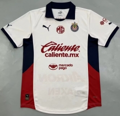 (S-4XL) 2024-2025 Deportivo Guadalajara Away White Thailand Soccer Jersey AAA-908