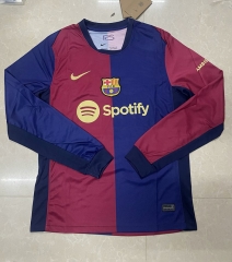2024-2025 Barcelona Home Red&Blue LS Thailand Soccer Jersey AAA-422