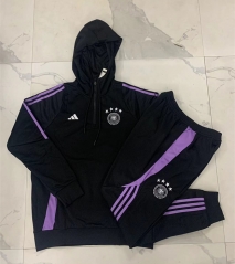 2024-2025 Germany Black Thailand Soccer Tracksuit With Hat-815