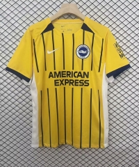 2024-2025 Brighton & Hove Away Yellow Thailand Soccer Jersey AAA-2044