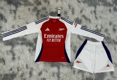 2024-2025 Arsenal Home Red LS Soccer Uniform-4108