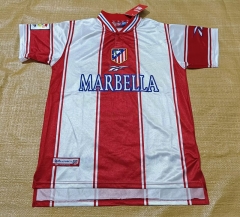 Retro Version 99-00 Atletico Madrid Home Red&White Thailand Soccer Jersey AAA-0141