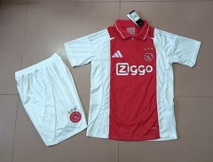 2024-2025 Ajax Home Red&White Soccer Uniform-718