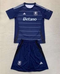 2024-2025 Aston Villa 2nd Away Royal Blue Soccer Uniform-AY