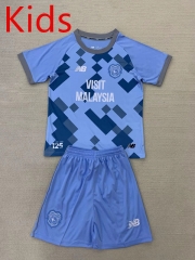 2024-2025 Cardiff City 2nd Away Blue Kids/Youth Soccer Uniform-AY