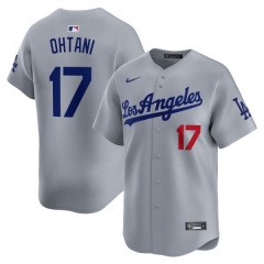 Los Ángeles Dodgers Gray #17 Baseball Jersey