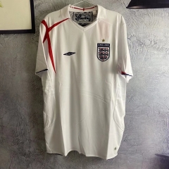 Retro Version 06 England Home White Thailand Soccer Jersey AAA-6590
