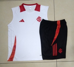 2024-2025 Brazil SC Internacional White Thailand Soccer Vest Tracksuit-815