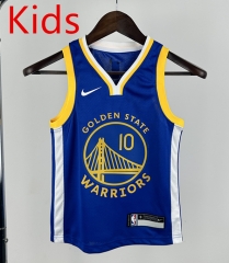 Golden State Warriors Blue #10 Kids NBA Jersey-311