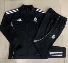 2024-2025 Real Madrid Black  Thailand Soccer Jacket Uniform-815