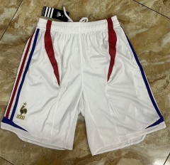 Retro Version 2006 France Away White Thailand Soccer Shorts-7209