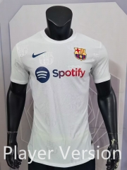 Player Version 2025-2026 Special Version Barcelona White  Thailand Soccer Jersey AAA-9609