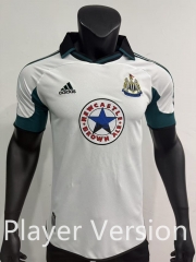 Player Retro Version 99-00 Newcastle United Away White Thailand Soccer Jersey AAA-0871