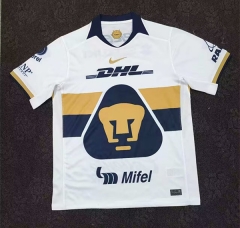 (S-3XL) 2025-2026 Pumas UNAM Home White Thailand Soccer Jersey AAA-5303