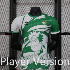 Player Version 2025-2026 NARUTO  Real Betis White&Green Thailand Soccer Jersey AAA-888