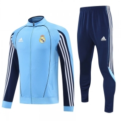 Retro Version Manchester City Light  Blue Thailand Soccer Jacket Uniform-4627