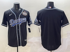 2025 3rd Generation Fashion Version Los Angeles Dodgers Black MLB Jersey(different logo)-0840