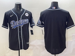 2025 3rd Generation Fashion Version Los Angeles Dodgers Black MLB Jersey (logo on the left shoulder)-0840