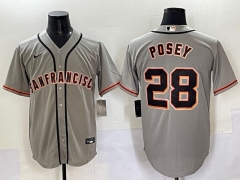 2025 San Francisco Giants Grey #28 MLB Jersey-0840