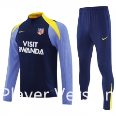 Player Version 2025-2026 Atletico Madrid Royal Blue Thailand Soccer Tracksuit-4627