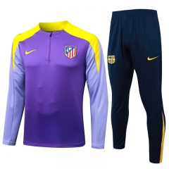 2025-2026 Atletico Madrid Purple Thailand Soccer Tracksuit-815