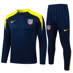 2025-2026 Atletico Madrid Royal Blue Thailand Soccer Tracksuit-815